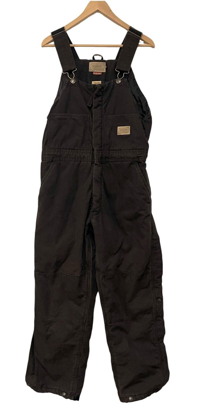 C.E. Schmidt Workwear Womens Fit For Her Insulated Work Bib Overalls Sz L Brown